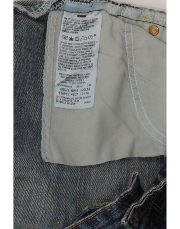 LEVI'S Womens 571 Regular Slim Jeans W32 L34 Blue Cotton Vintage Levi's and Second-Hand Levi's from Messina Hembry 