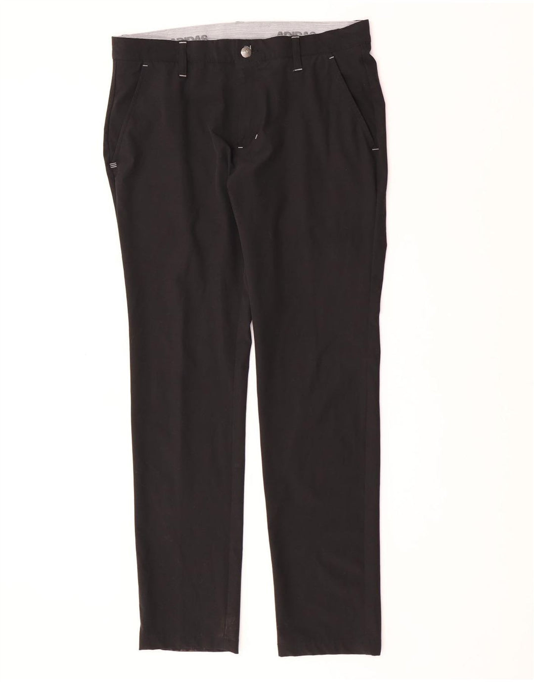 Adidas Herren Slim Chino Hose W32 L32 Schwarz Polyester