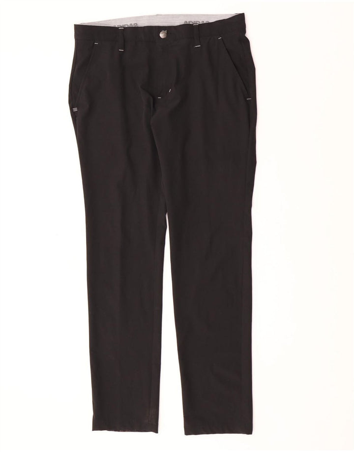 Adidas Herren Slim Chino Hose W32 L32 Schwarz Polyester