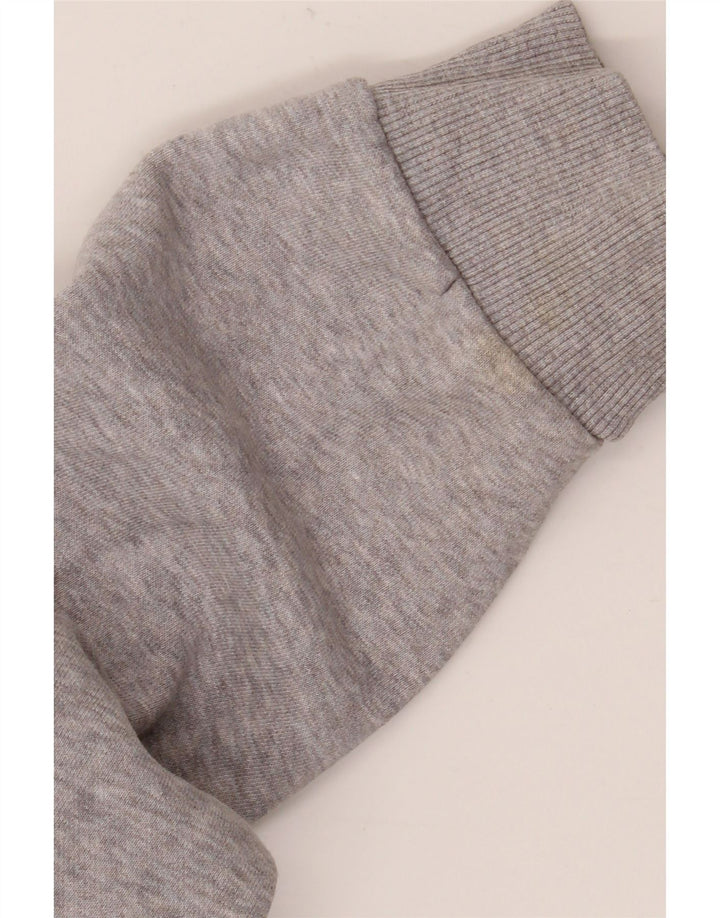 Reebok Herren Grafik-Sweatshirt-Pullover aus mittelgrauer Baumwolle