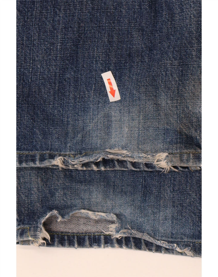 Tommy Hilfiger Herren Straight Jeans W34 L29 Blaue Baumwolle