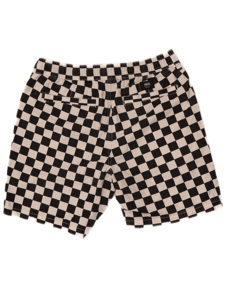 Vans Herren-Badeshorts aus mittelgroßer, schwarzer, geometrischer Baumwolle