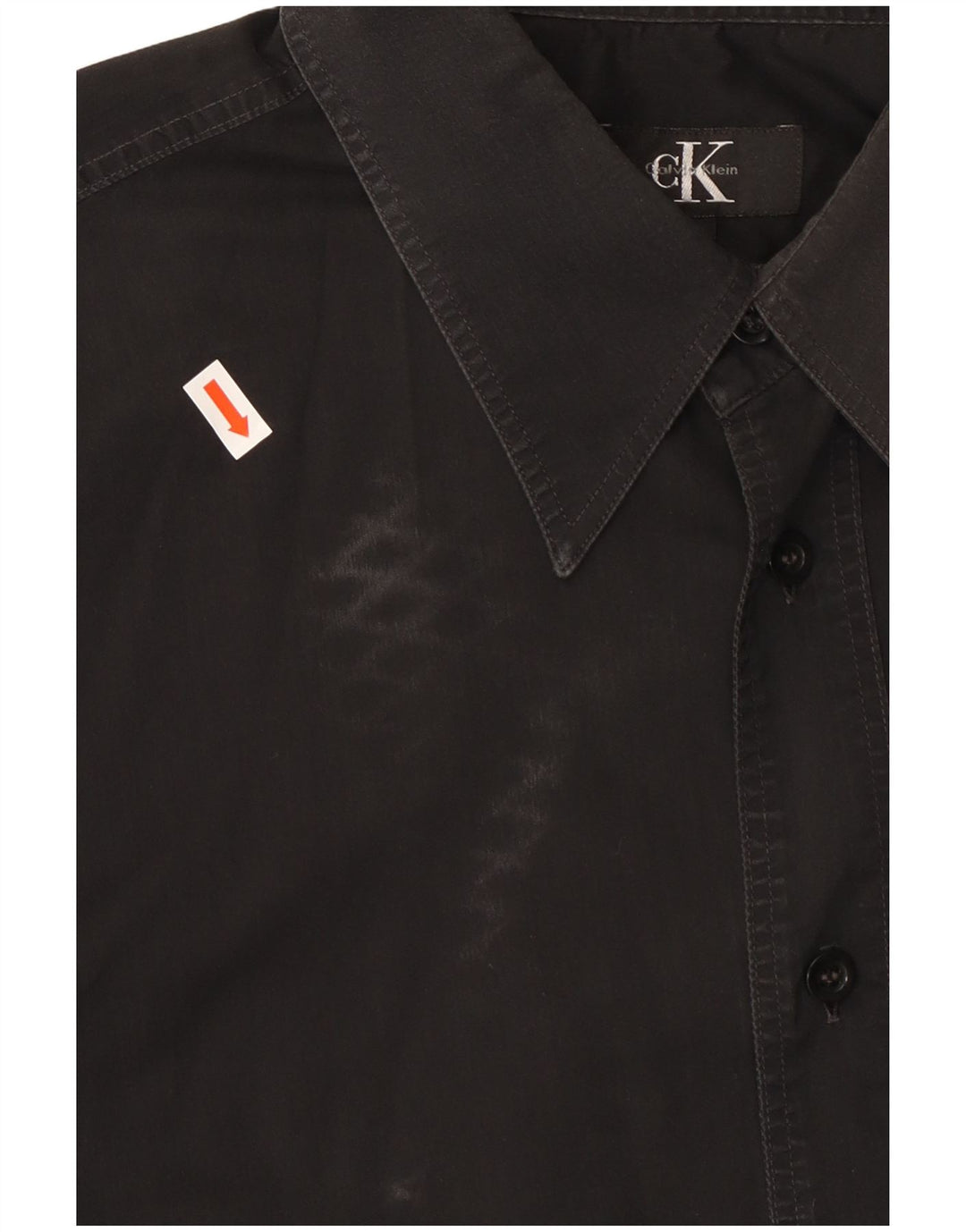 CALVIN KLEIN Herrenhemd Große schwarze Baumwolle