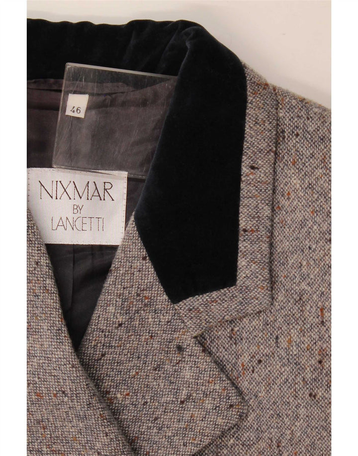 Nixmar By Lancetti Damen Blazerjacke IT 46 Large Grau meliert