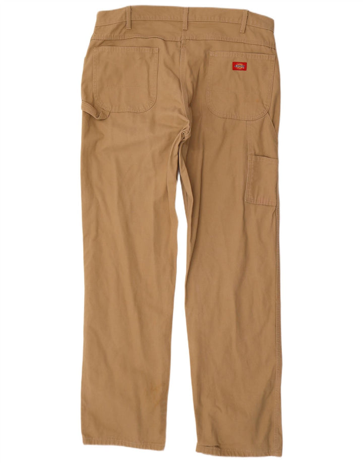 DICKIES Gerade Herren-Cargohose W38 L36 Beige Baumwolle