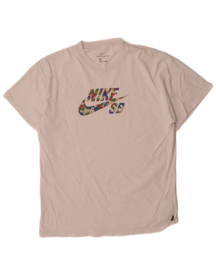 Nike Herren-T-Shirt mit Grafik, mittelweiße Baumwolle