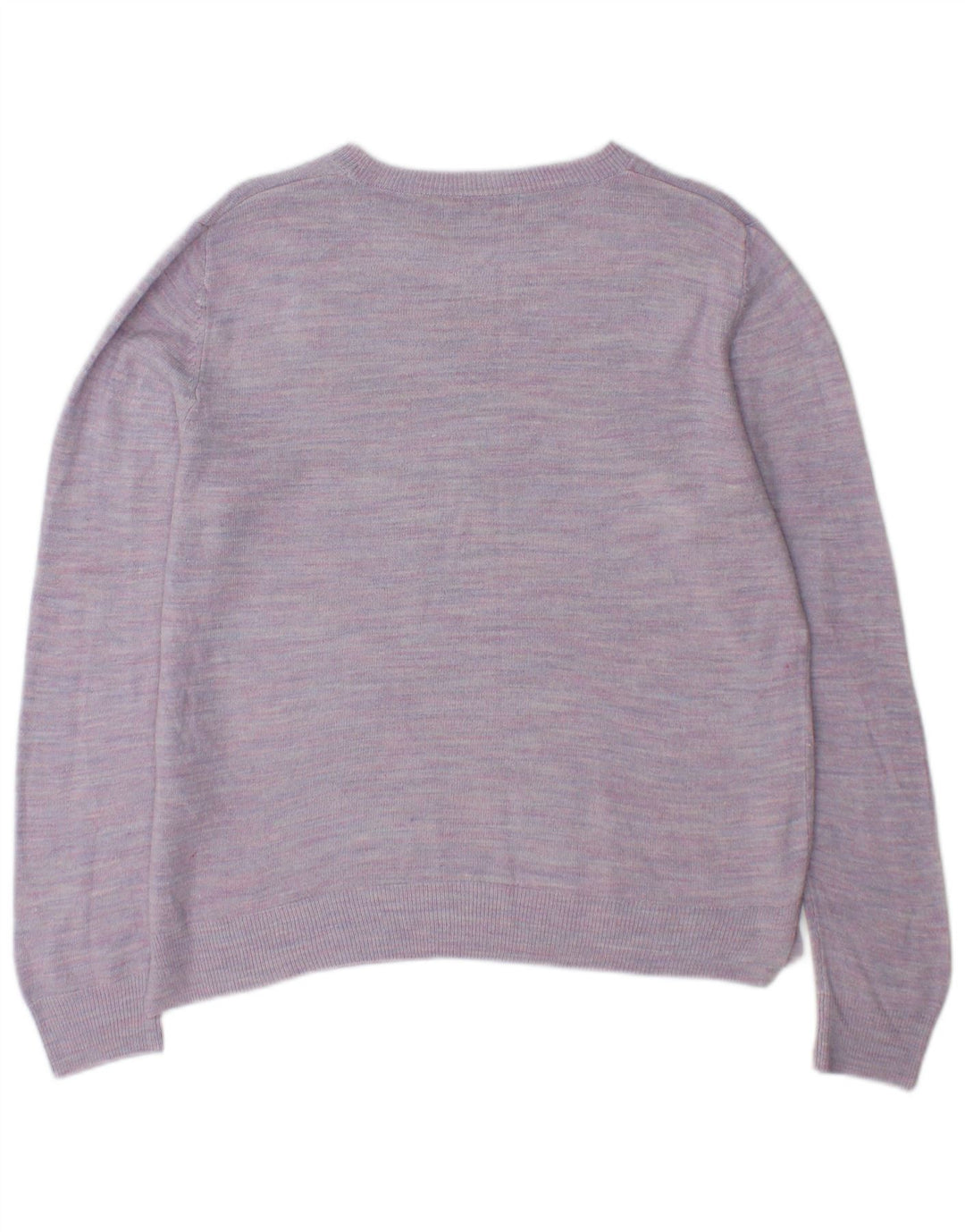 Marks & Spencer Damen-Pullover mit Rundhalsausschnitt, Gr. 12, Mittellila meliert