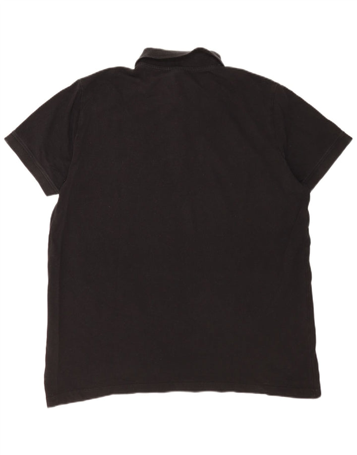 Kappa Herren Poloshirt 2XL Schwarz Baumwolle