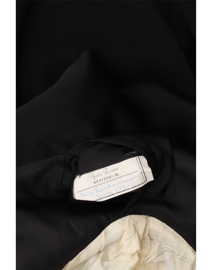 Vintage Herren Tailcoat Blazer Jacke UK 36 Small Schwarz