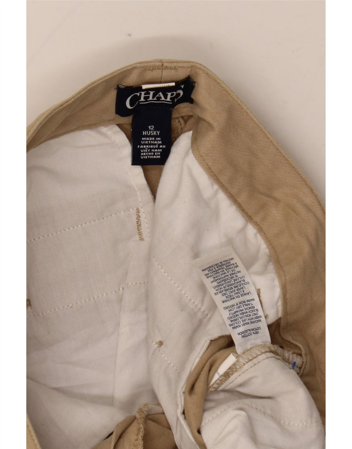 Chaps Jungen Husky Straight Chino Hose 11–12 Jahre W29 L26 Beige Baumwolle