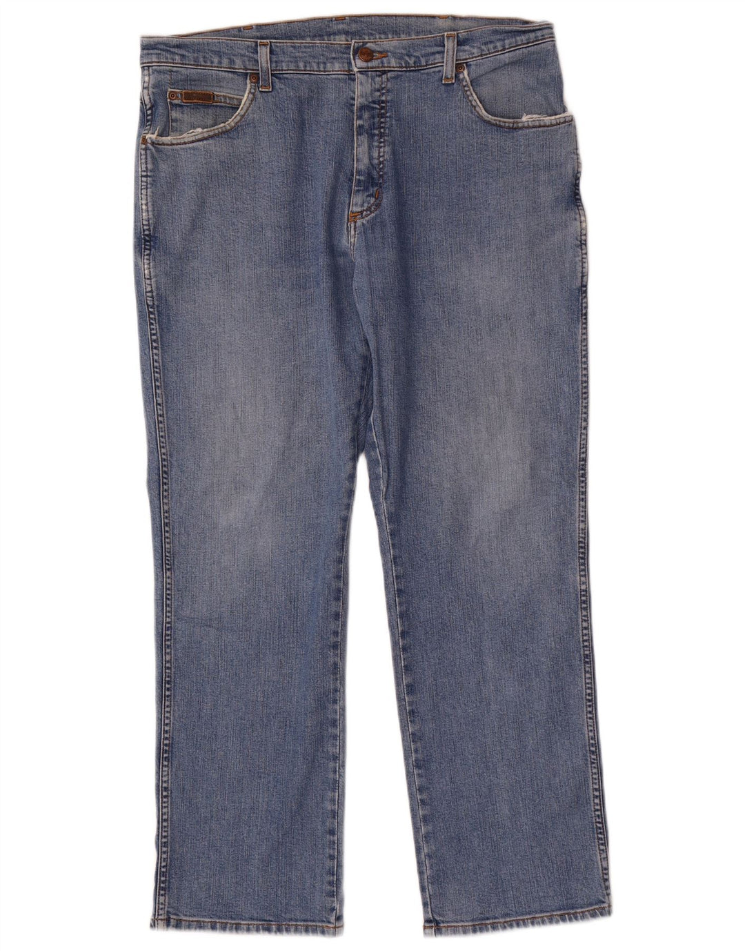 Wrangler Herren Texas Stretch Straight Jeans W36 L30 Blaue Baumwolle