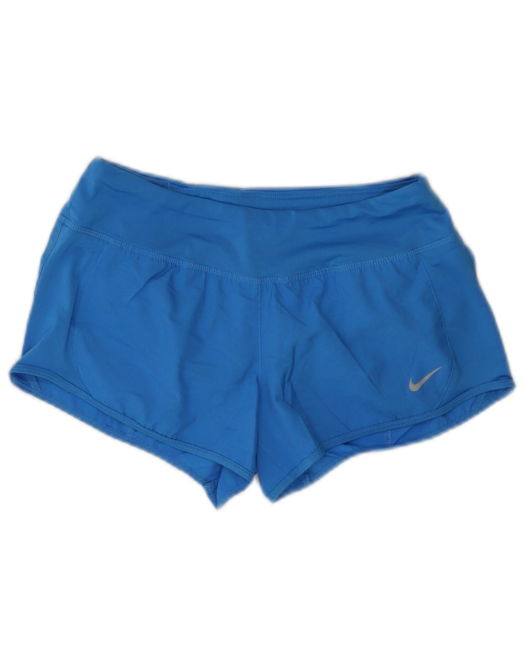 NIKE Damen Dri Fit Sport Shorts UK 10 Small Blau Polyester