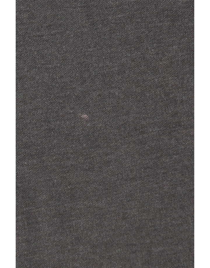 KAPPA Herren-Poloshirt, groß, graue Baumwolle