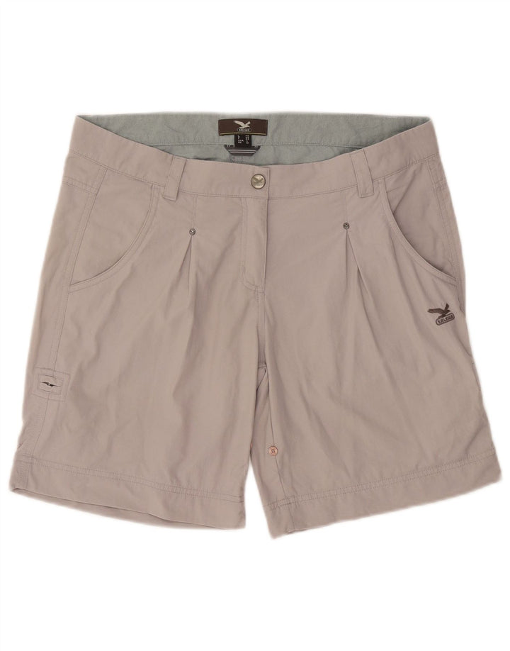 SALEWA Freizeitshorts für Damen UK 12 Medium W34 Graues Polyamid