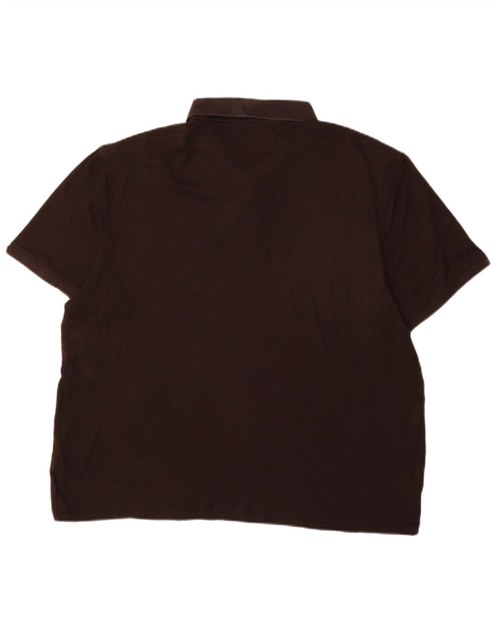 CALVIN KLEIN Herren Poloshirt XL Schwarz Baumwolle