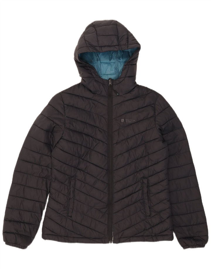 Mountain Warehouse Wattierte Damenjacke mit kurzen Ärmeln, UK 10, Größe S, Schwarz