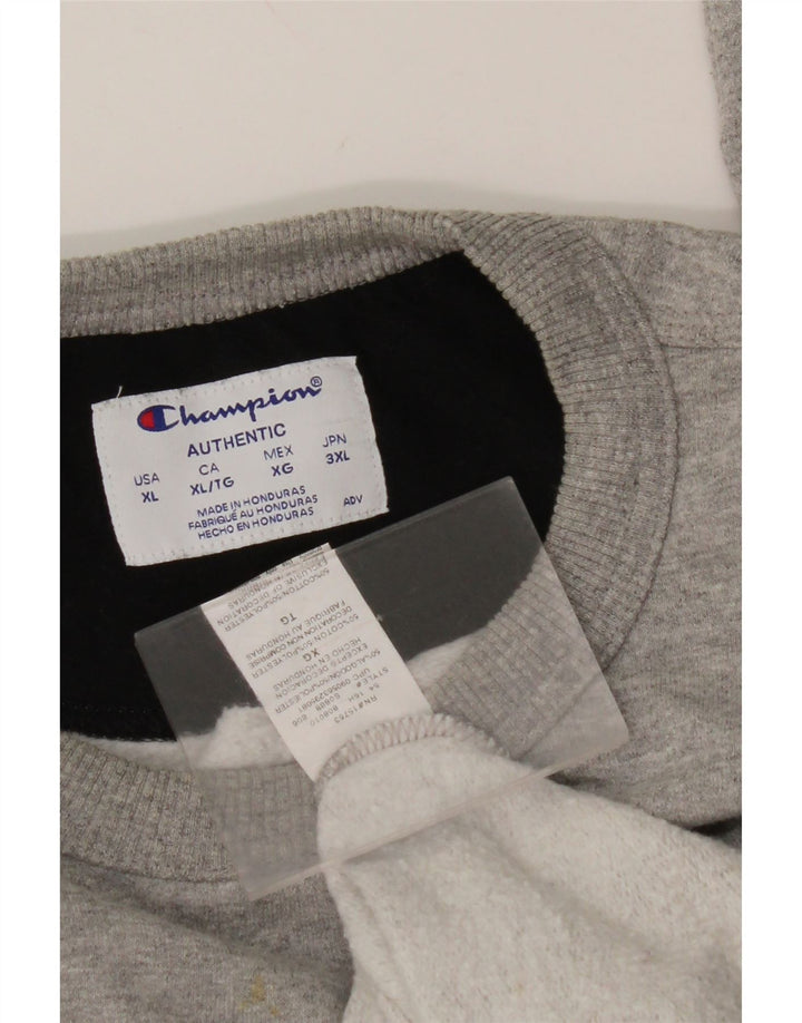 CHAMPION Mens Sweatshirt Jumper XL Grey Cotton