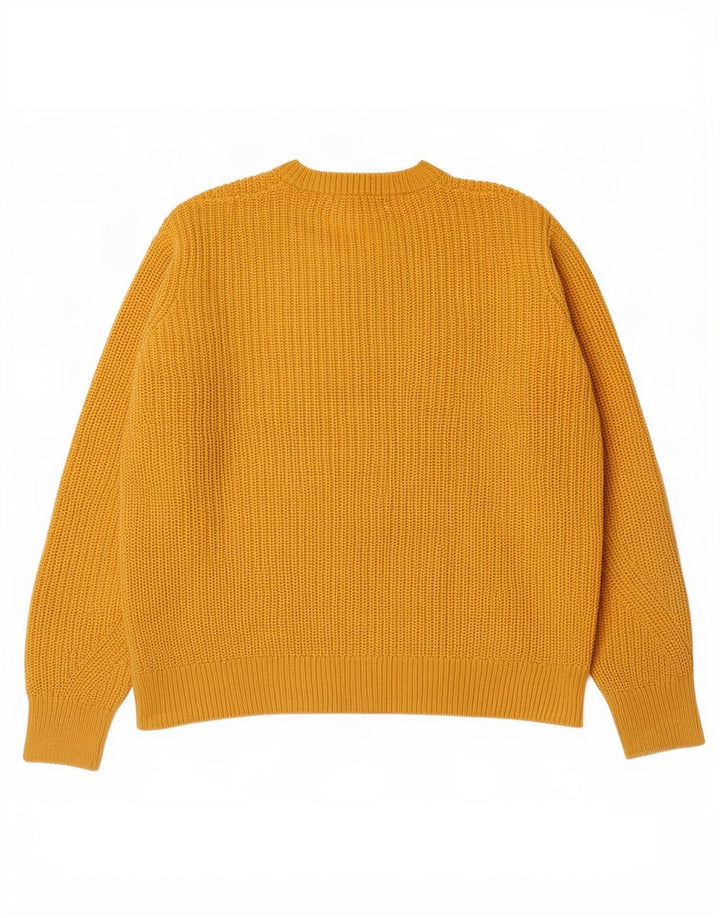 Marks & Spencer Damen-Pullover mit Rundhalsausschnitt, Gr. 40, Größe L, Gelb