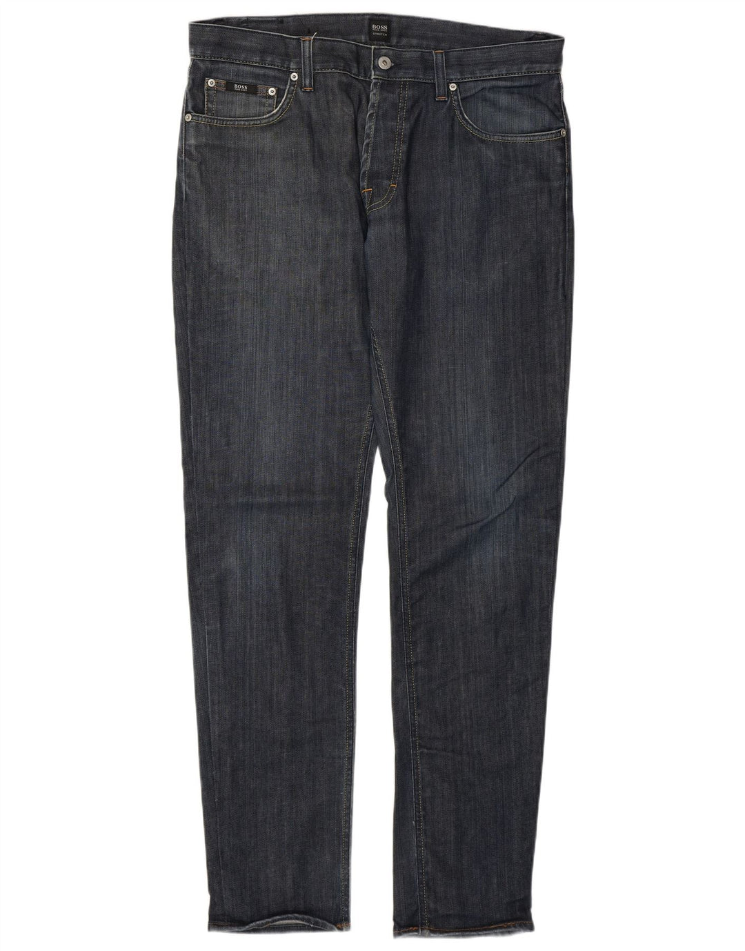 Hugo Boss Herren Slim Jeans W35 L34 Blaue Baumwolle