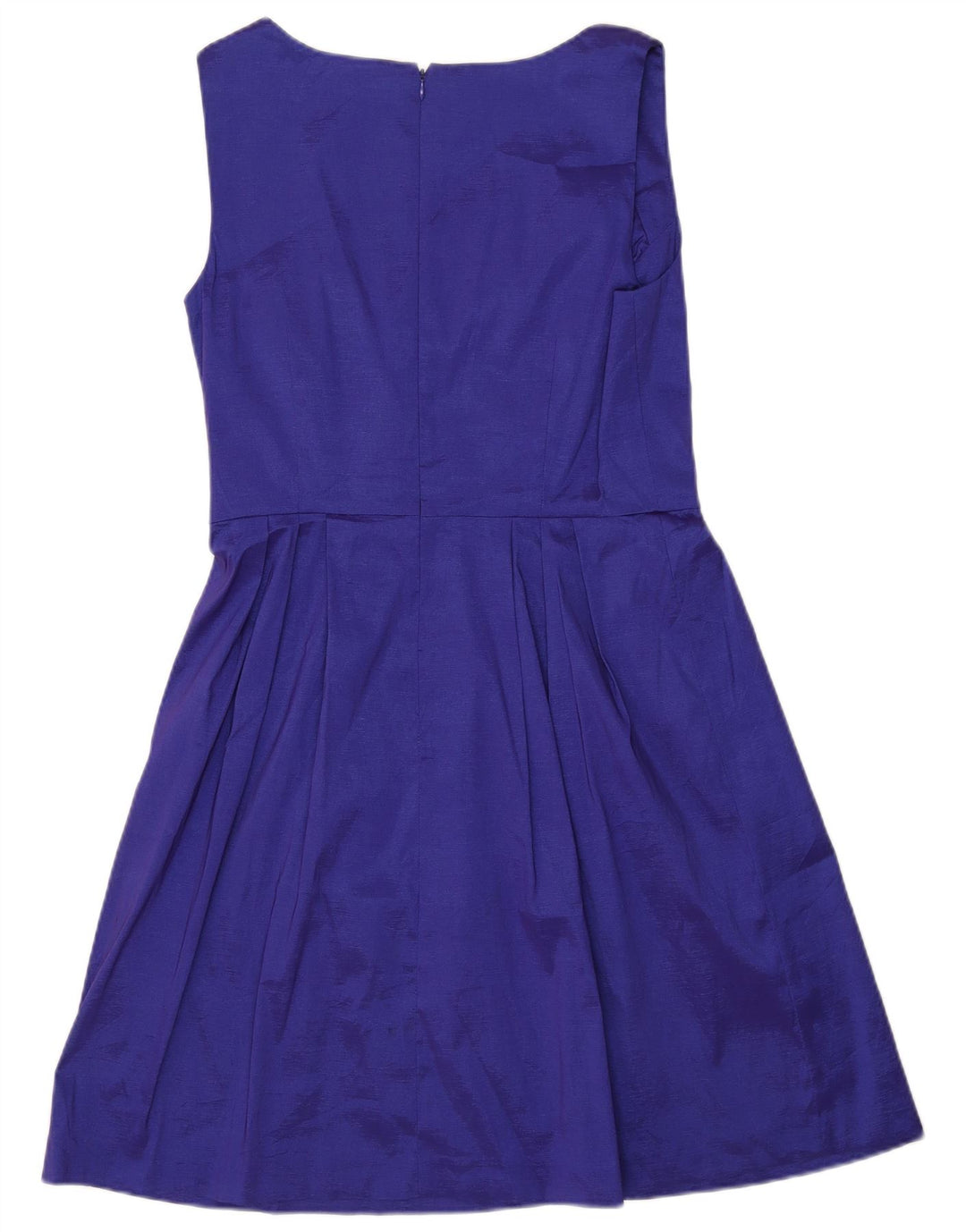 CALVIN KLEIN Damen Ärmelloses A-Linien-Kleid US 12 Medium Purple Polyester