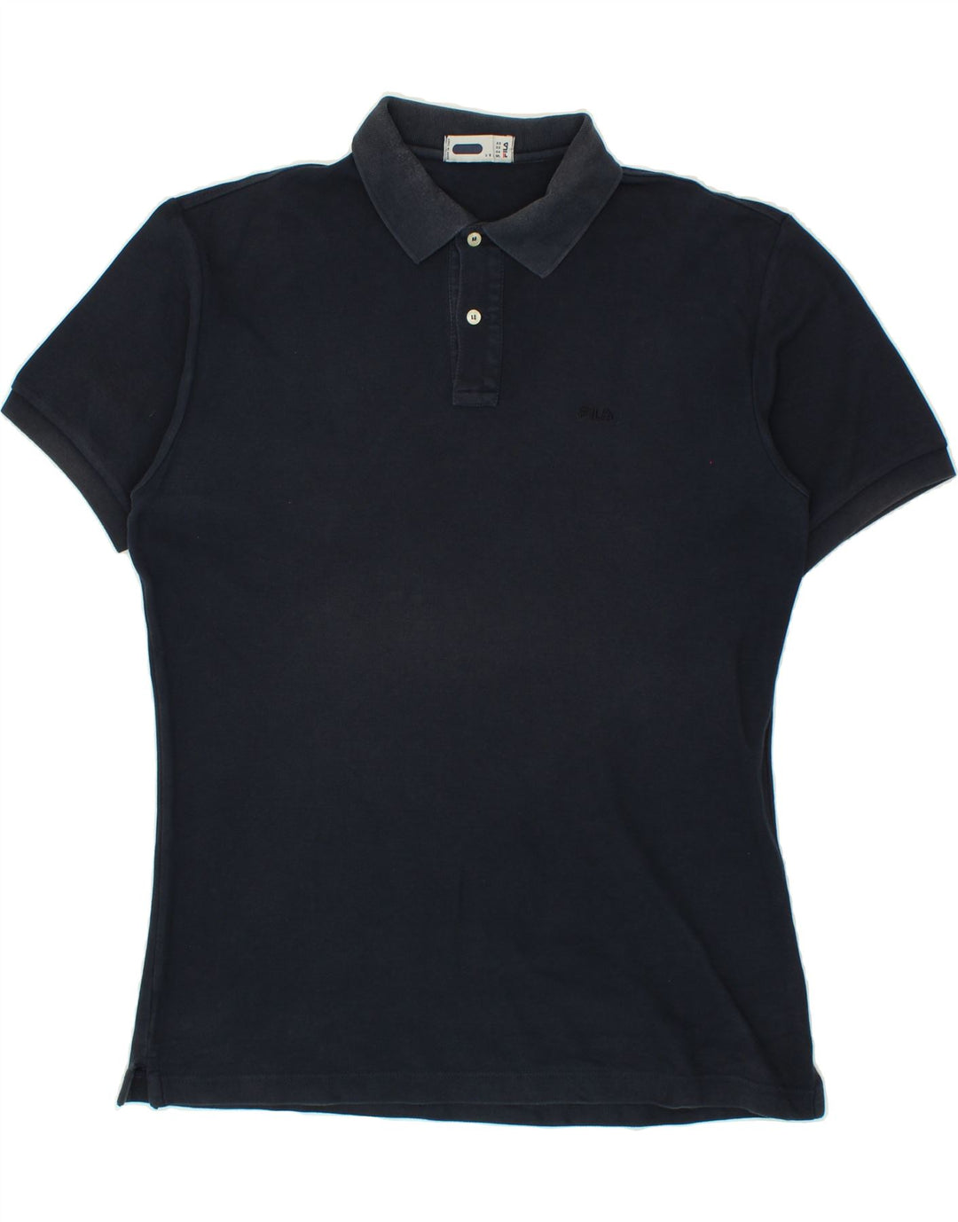 FILA Mens Polo Shirt IT 52 Large Navy Blue Vintage Fila and Second-Hand Fila from Messina Hembry 