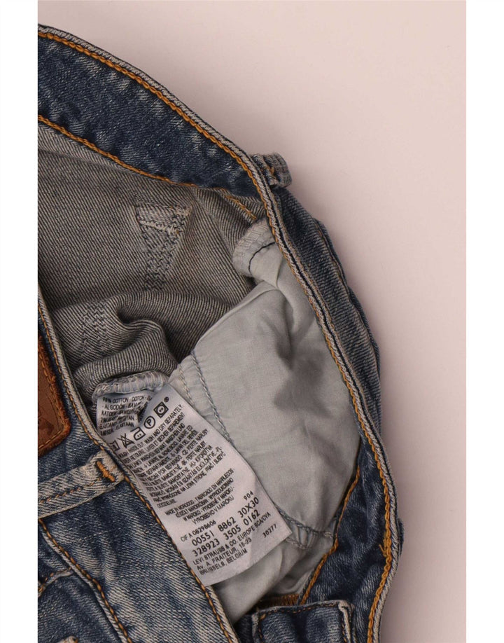 Levi's Schlagjeans für Damen, W30 L30, blaue Baumwolle
