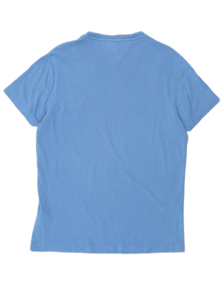 Tommy Hilfiger Herren T-Shirt Top mittelblaue Baumwolle