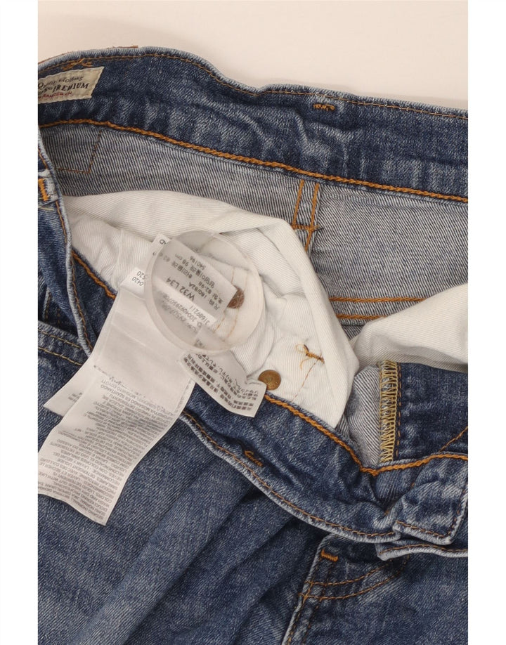 Levi's Herren 502 Tapered Jeans W32 L34 Blaue Baumwolle