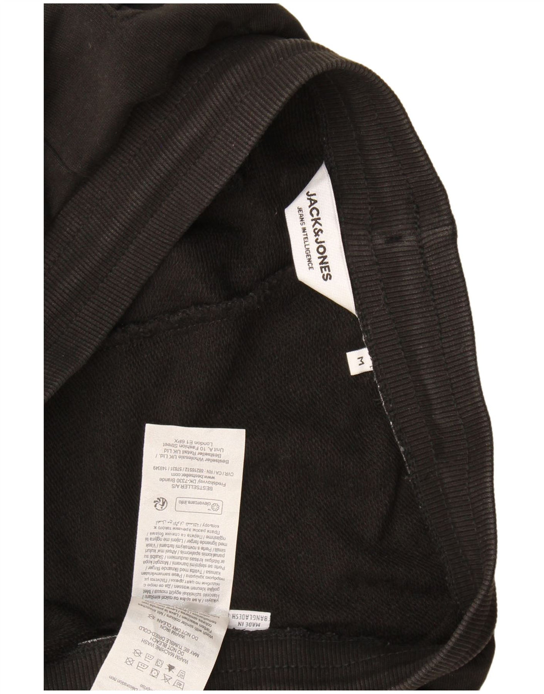 Jack & Jones Herren-Sportshorts aus mittelschwarzer Baumwolle