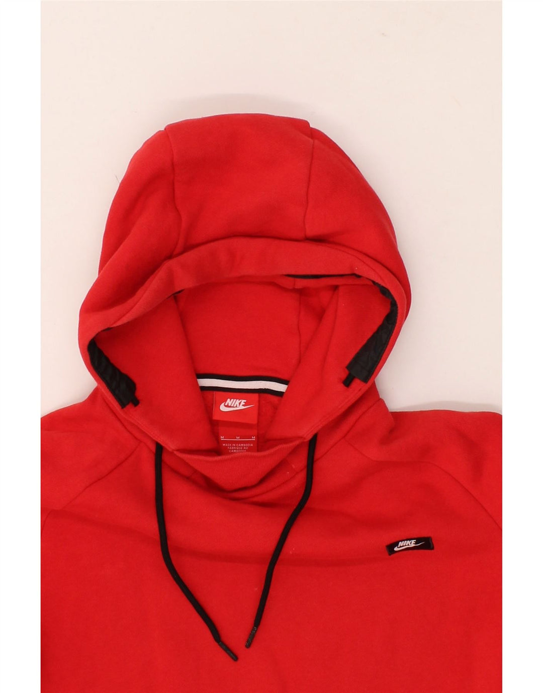 NIKE Herren Kapuzenpullover aus mittelroter Baumwolle