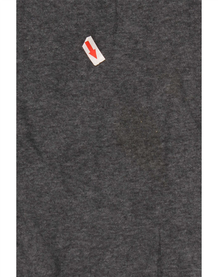 Adidas Herren-Kapuzenpullover mit Reißverschluss, groß, graue Baumwolle