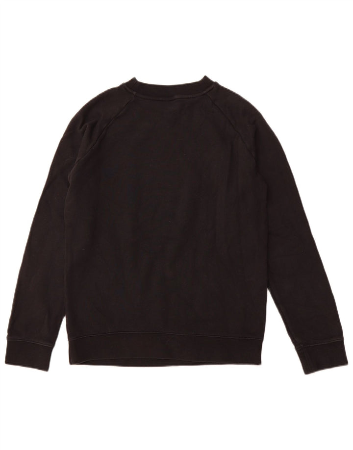 ADIDAS Damen Graphic Sweatshirt Pullover UK 10 Small Schwarz Baumwolle