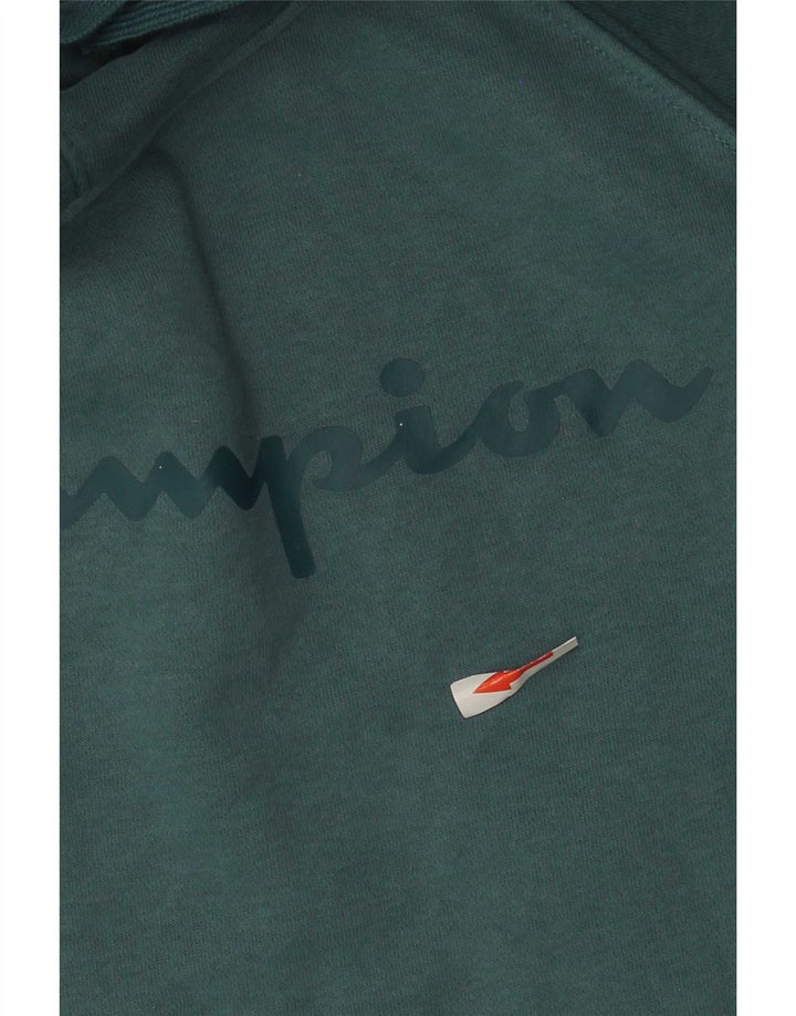 Champion Herren-Kapuzenpullover mit Grafik, mittelblaue Colourblock-Baumwolle