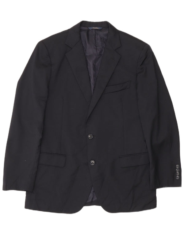 Brooks Brothers Herren-Blazer mit 2 Knöpfen, UK 40, große marineblaue Wolle