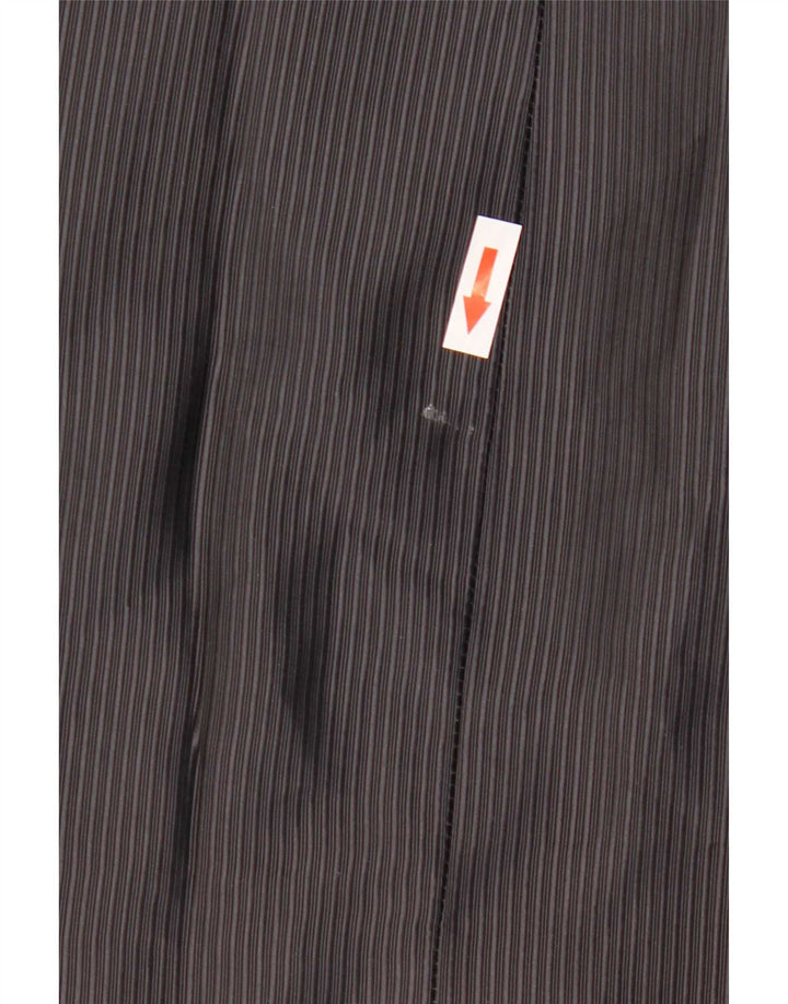 Carlo Pignatelli Herren-Blazer mit 4 Knöpfen, IT 50, groß, schwarzer Nadelstreifen