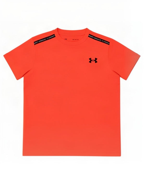 Under Armour Jungen-T-Shirt mit Grafik, 9–10 Jahre, Mittelorange, Farbblock