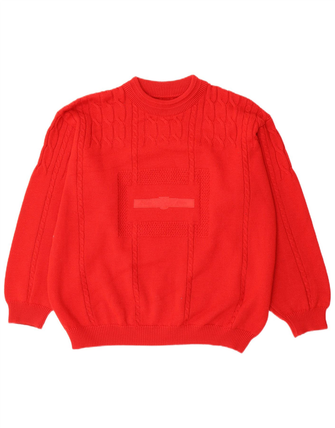 Vintage Herren Rundhalspullover Pullover XL Rote Wolle