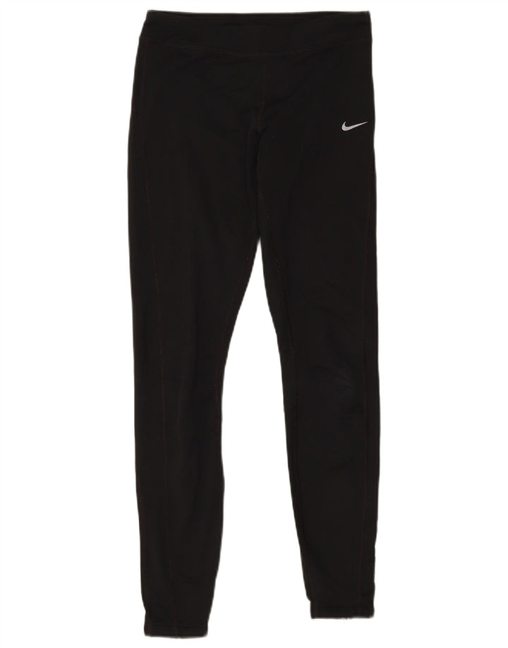 NIKE Damen Dri Fit Leggings UK 4 XS Schwarz Polyester
