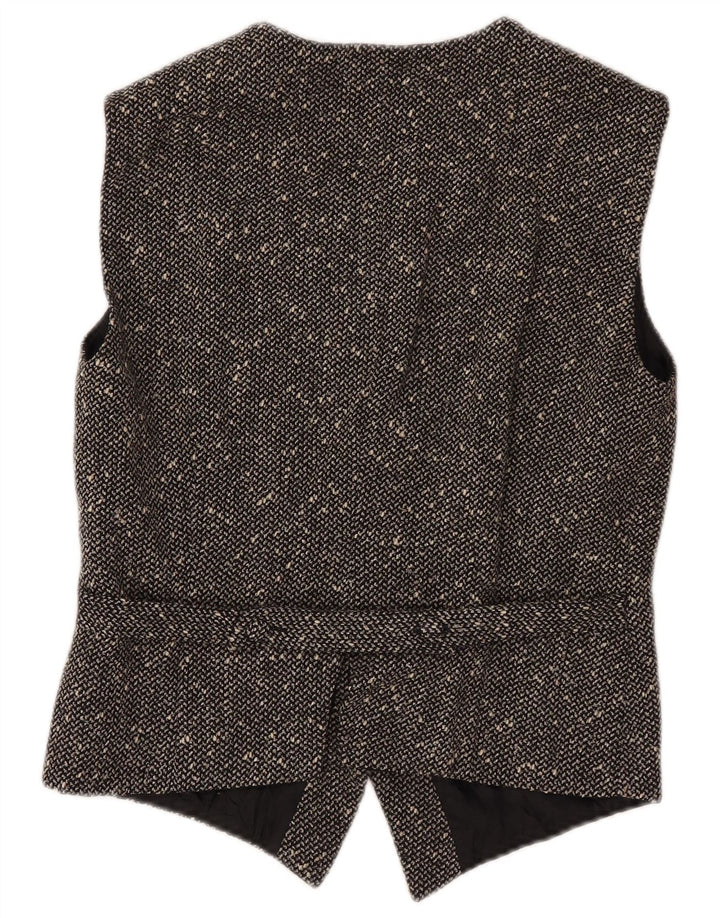 Patrizia Brenner Damen Weste IT 44 Medium Schwarz meliert