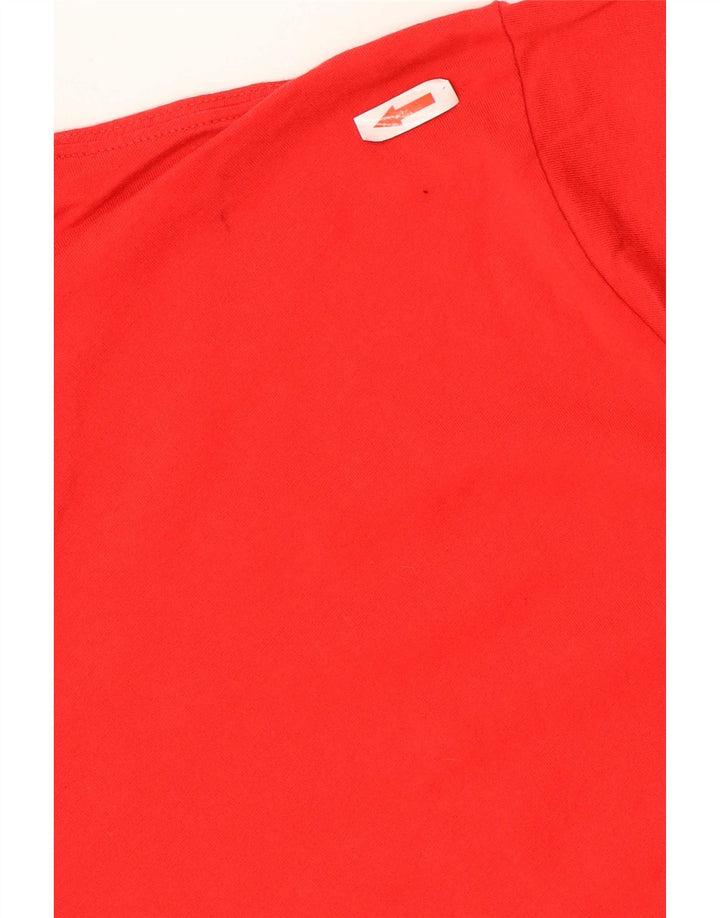 Sergio Tacchini Herren T-Shirt Top XL Rot Baumwolle