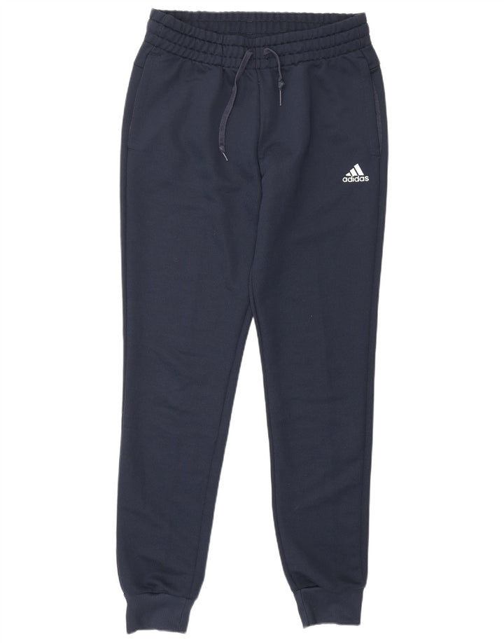 Adidas Damen Trainingshose Jogger UK 8/10 Small Marineblau Polyester