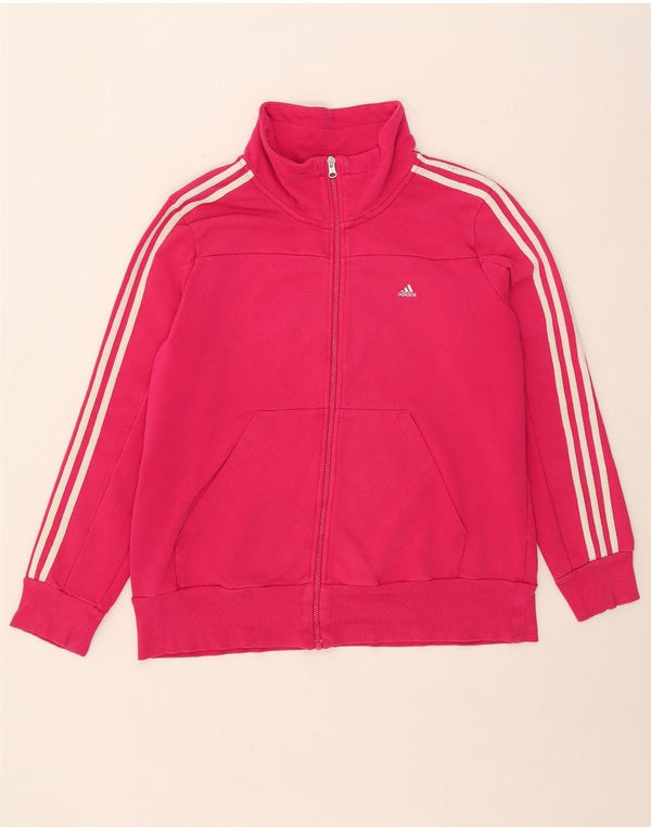 Adidas Damen Climalite Trainingsanzug Top Jacke UK 24/26 2XL Rosa Baumwolle