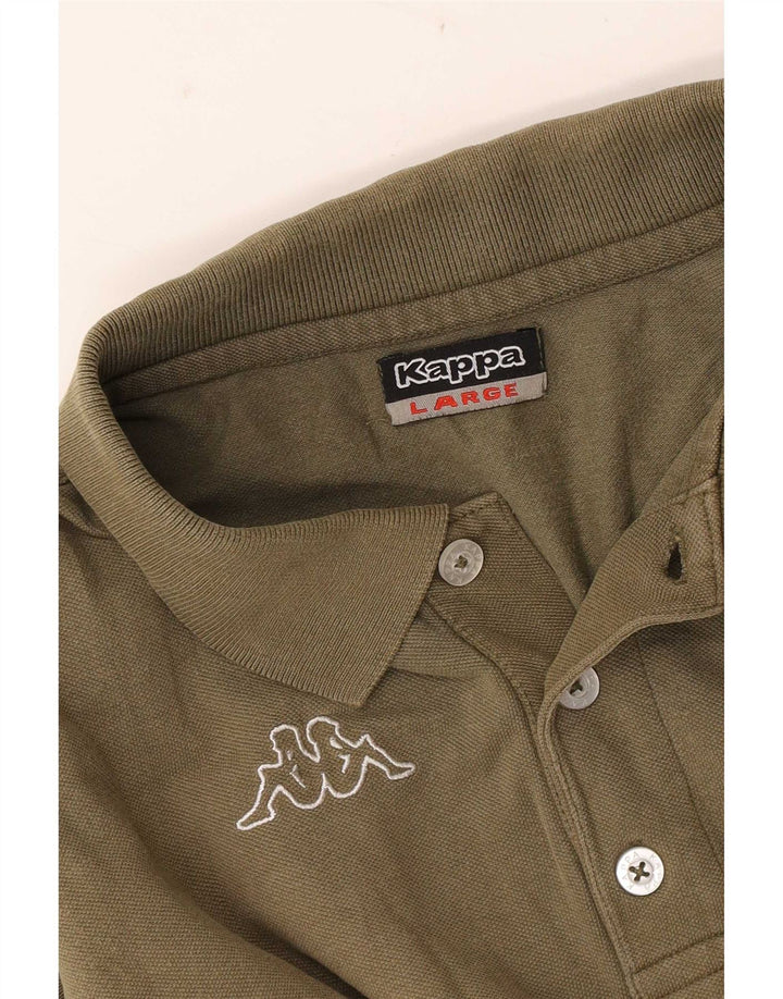 Kappa Herren Poloshirt Large Khaki