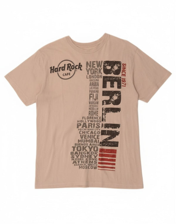 Hard Rock Cafe Boys Berlin Graphic T-Shirt Top 15-16 Years Medium White