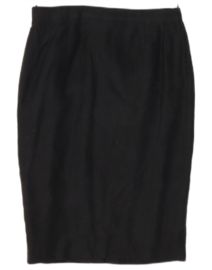 Luisa Spagnoli Damen Bleistiftrock IT 44 Medium W30 Schwarz