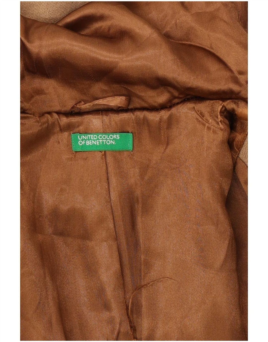 Benetton Damen Dufflecoat mit Kapuze UK 10 Small Beige