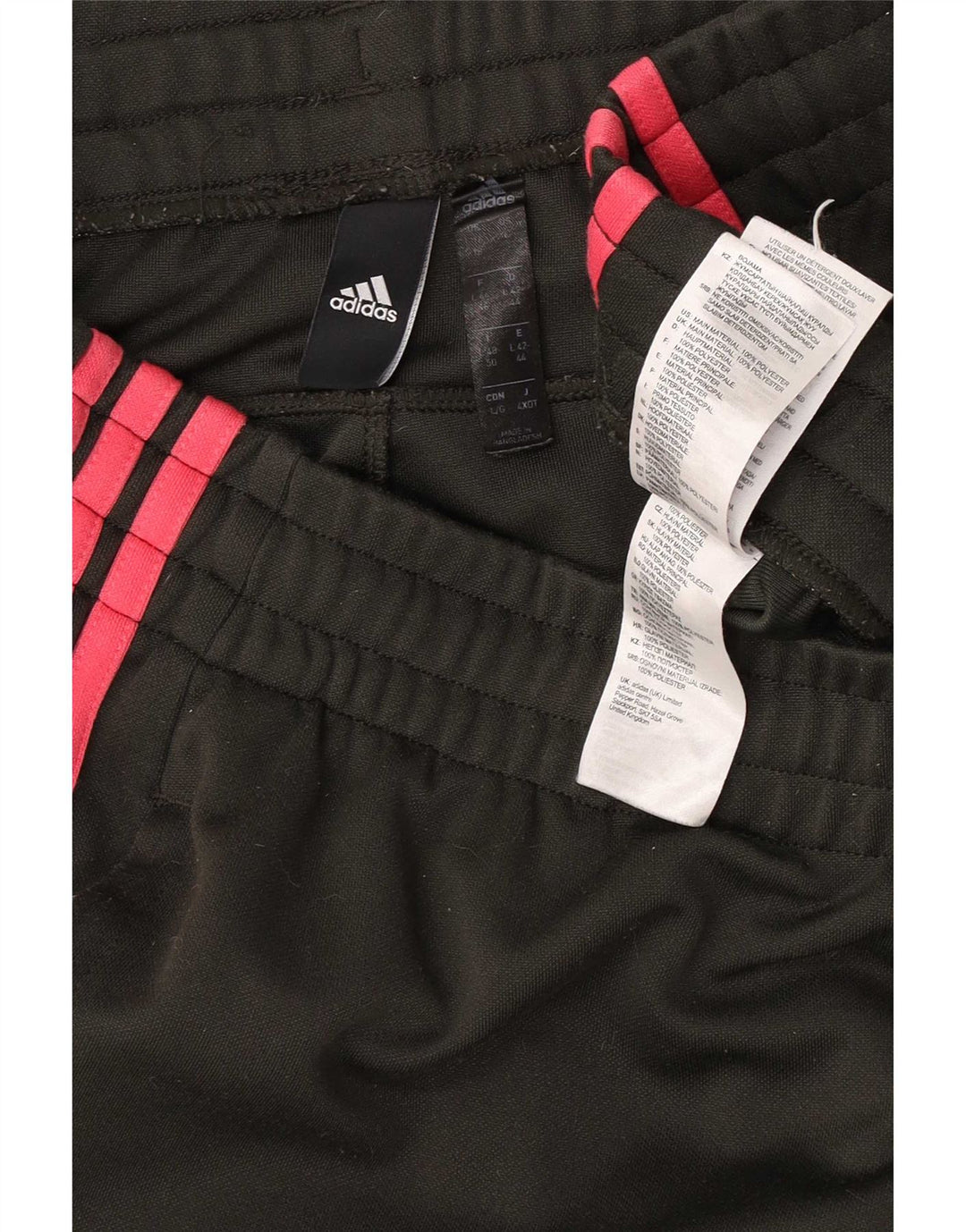 Adidas Damen Trainingshose UK 16/18 Large Schwarz Polyester