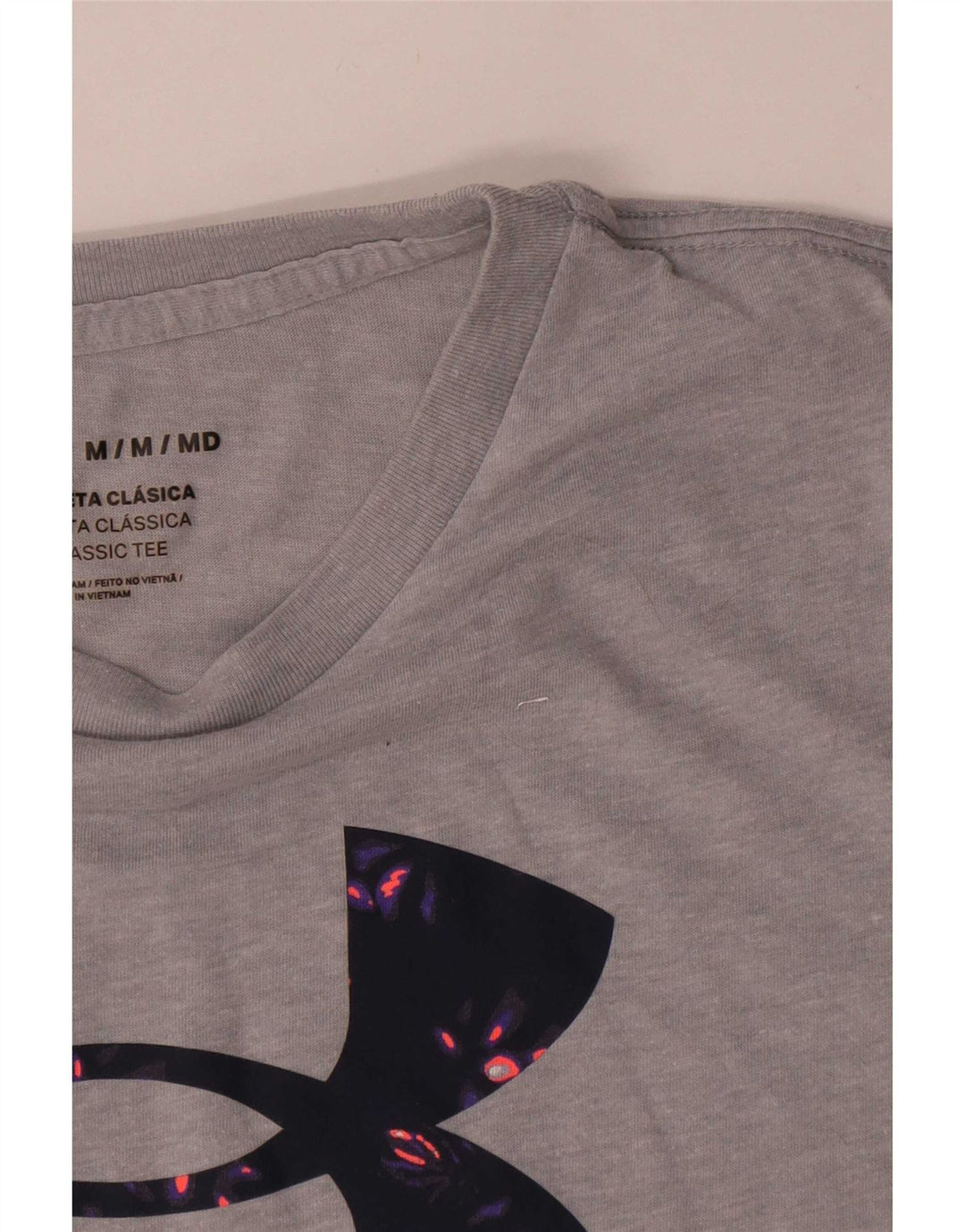 Under Armour Damen Graphic T-Shirt Top UK 14 Mittelgrau