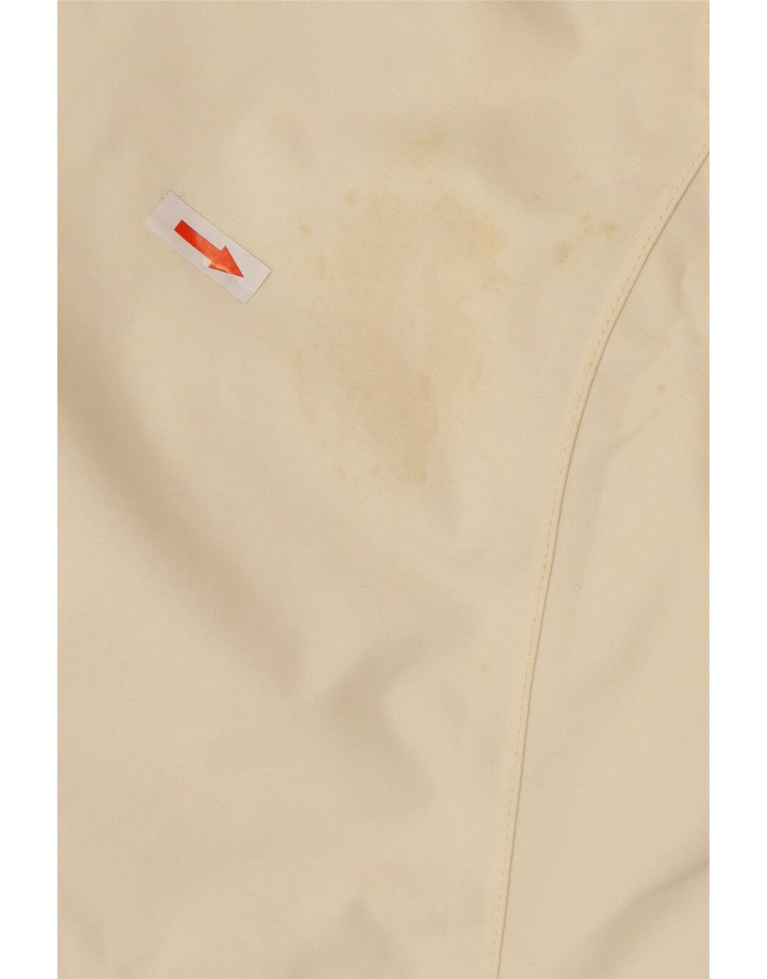 Übergroße Windjacke für Damen von Lands End, UK 10, Größe S, gebrochenes weißes Nylon