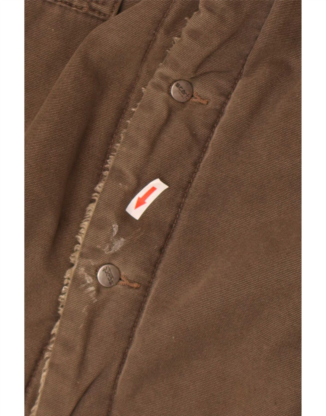 Vintage Herren Sherpa Bomberjacke UK 38 Medium Khaki Colourblock